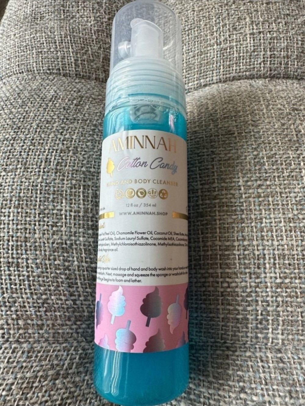 Aminnah Cotton Candy Hand & Body Cleanser NEW